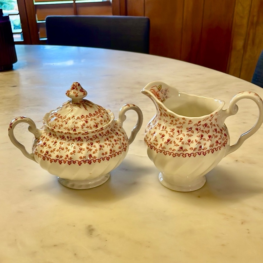 Johnson Brothers Creamer and Sugar Set